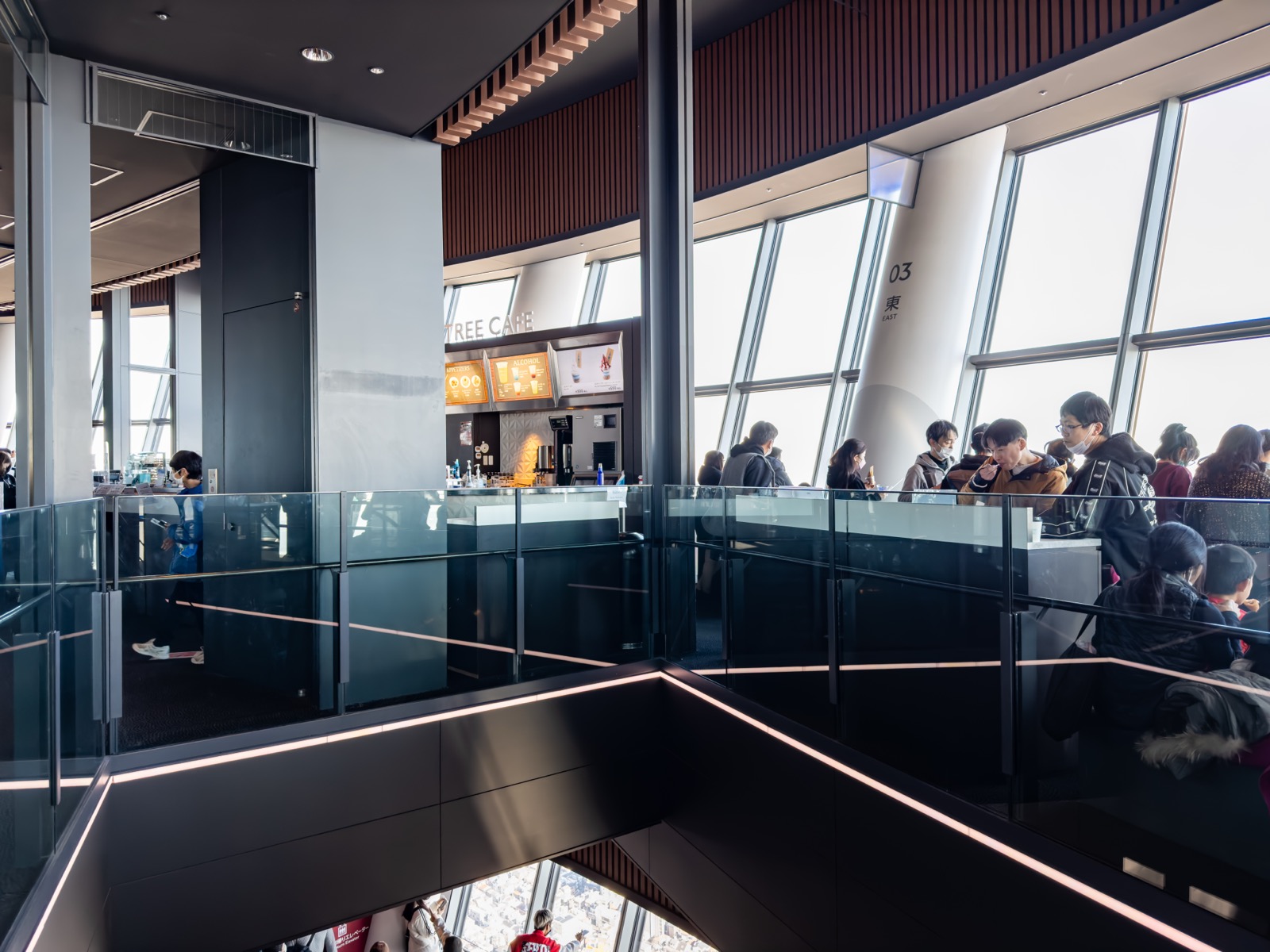 東京晴空塔 天望デッキ（350m）展望層 — 360 度俯瞰東京市景