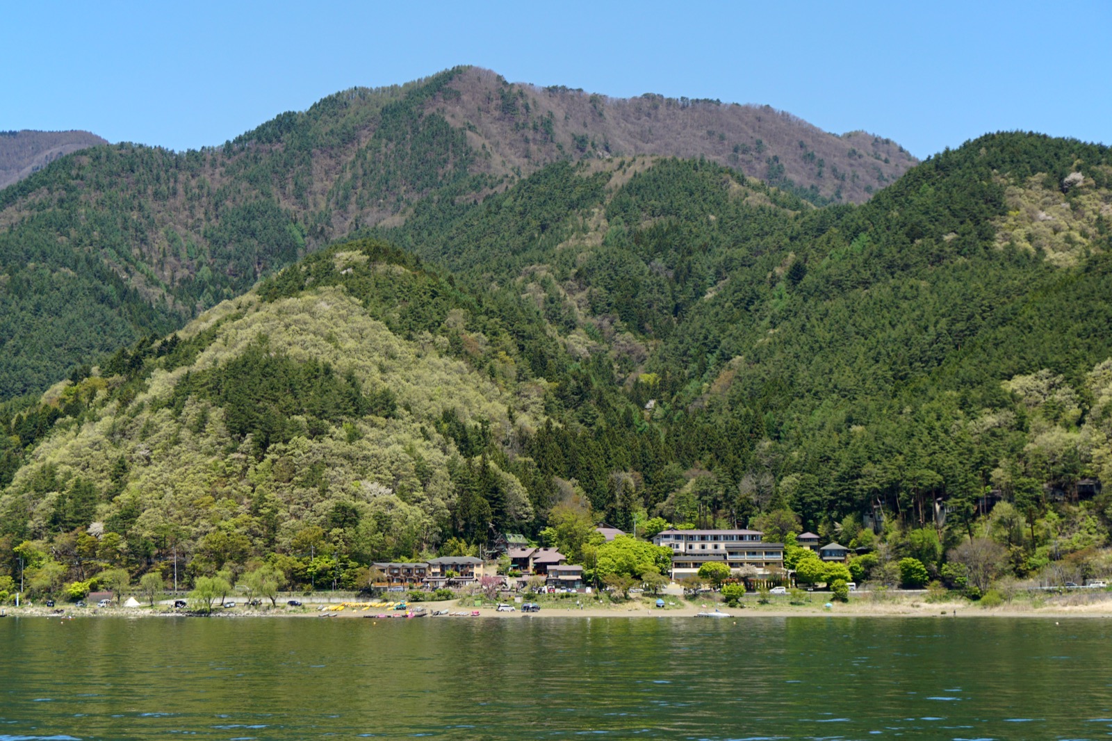 河口湖畔眺望的富士山 — 富士五湖之一、世界文化遺產構成資產