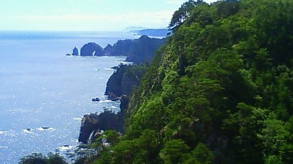 北山崎（きたやまざき）200 公尺斷崖與海岸線，三陸海岸最壯觀的自然景觀之一