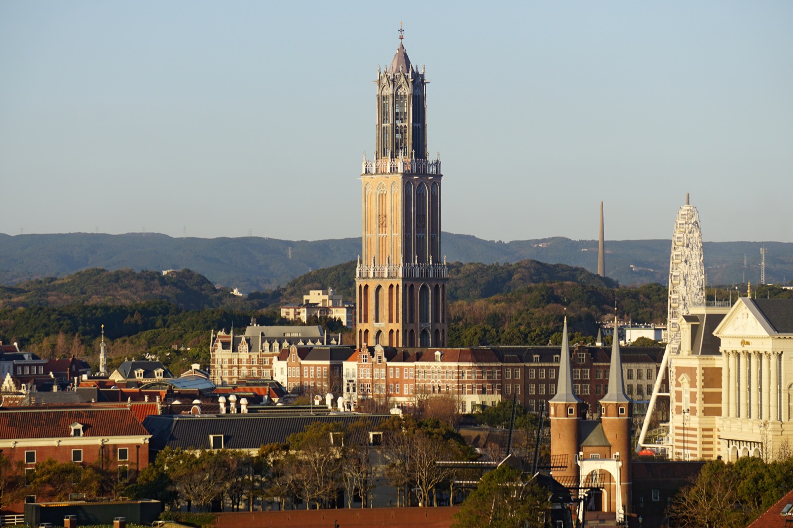 豪斯登堡（Huis Ten Bosch）的多姆塔與荷蘭風建築 — 長崎的歐風主題樂園