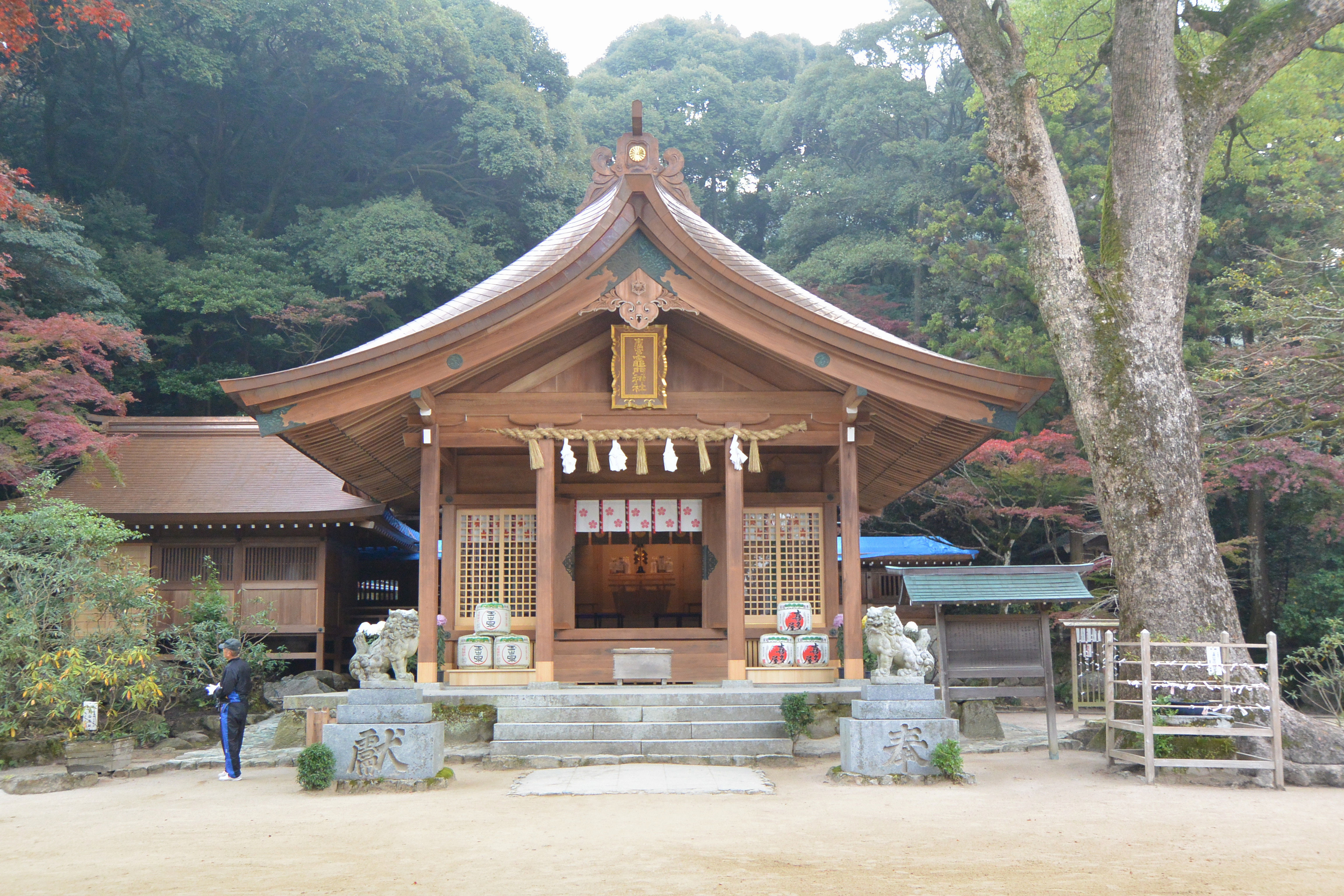 宝満宮竈門神社（福岡太宰府）下宮社殿 — 鬼滅之刃 3 神社聖地巡禮的觀光人氣代表