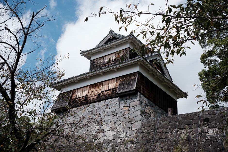 日式城郭天守閣——島原城類型的傳統日本城堡建築