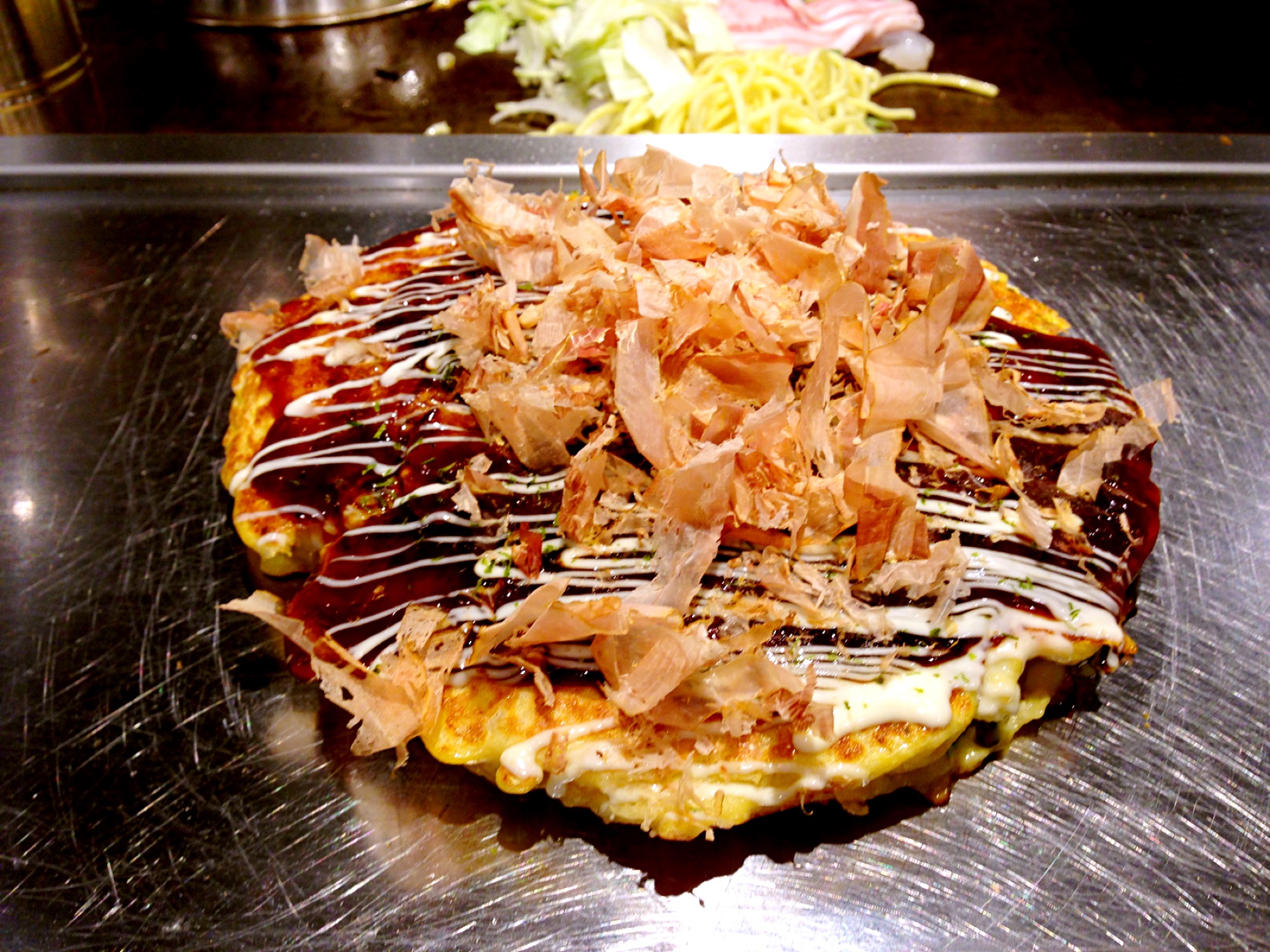 お好み焼き（okonomiyaki，大阪燒）— 關西風大阪お好み焼き代表、食倒れ象徵