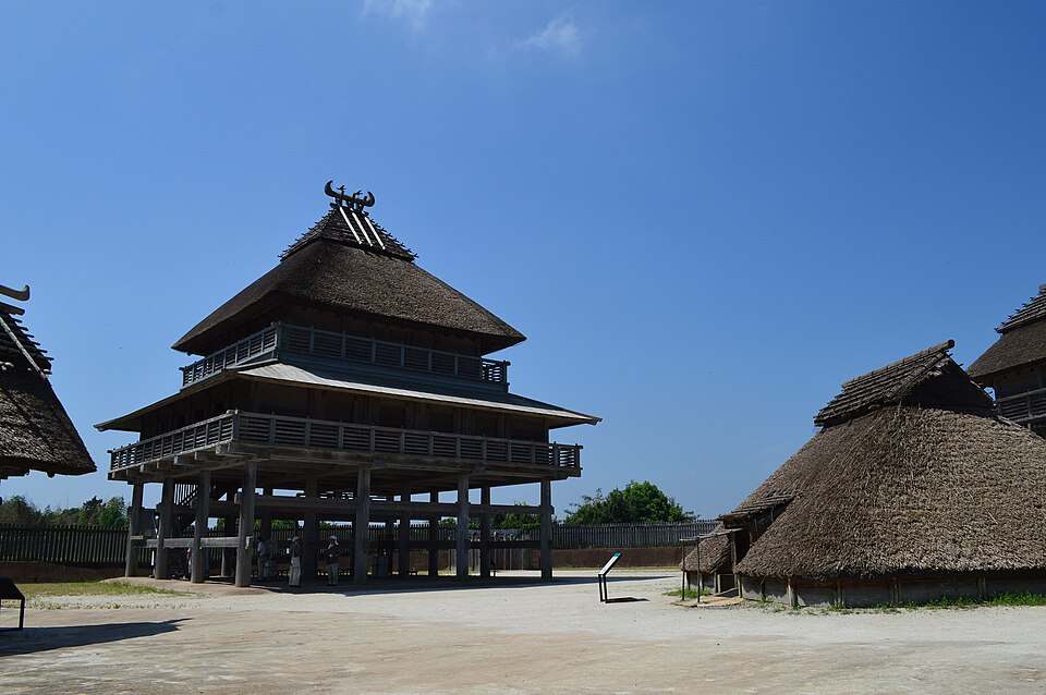 吉野ヶ里歷史公園北內郭，重建彌生時代環濠聚落建築群