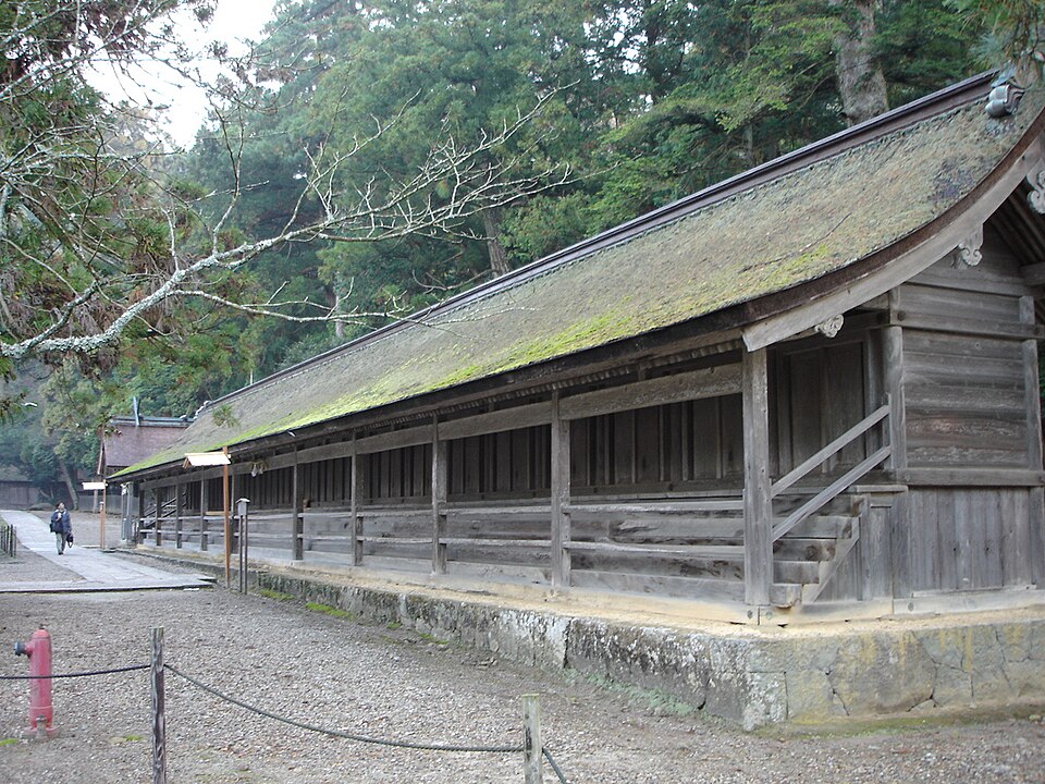 出雲大社境内の十九社（じゅうくしゃ），每年神在月神明聚集時的臨時宿舍小社