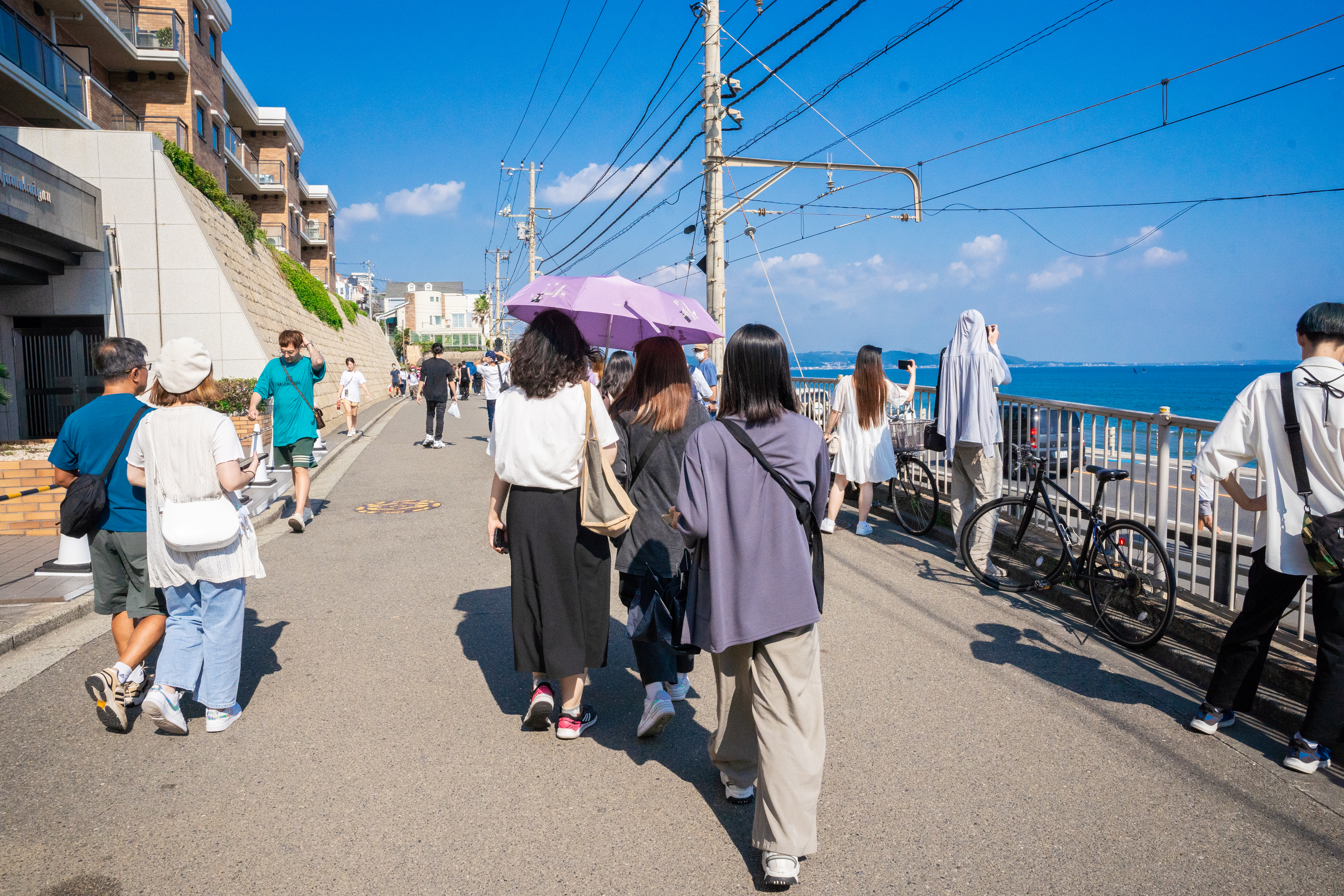鎌倉高校前 1 號平交道 — 現在的觀光公害對應後的狀況