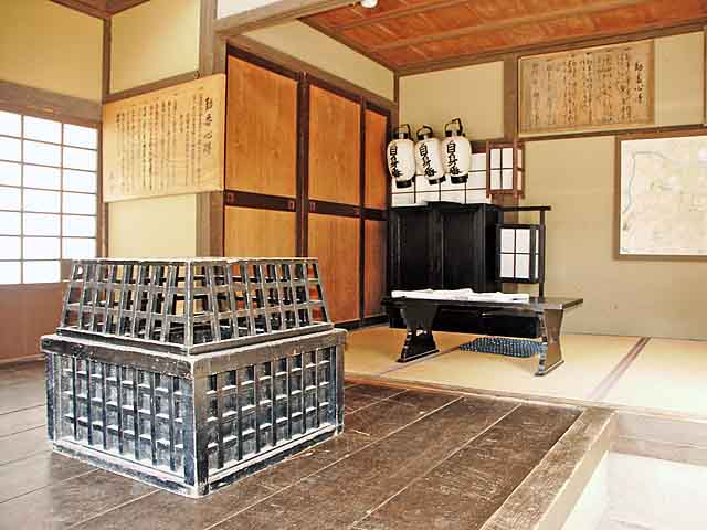 太秦映画村時代劇佈景內的「番屋（banya）」傳統建築，重現江戶時代街景