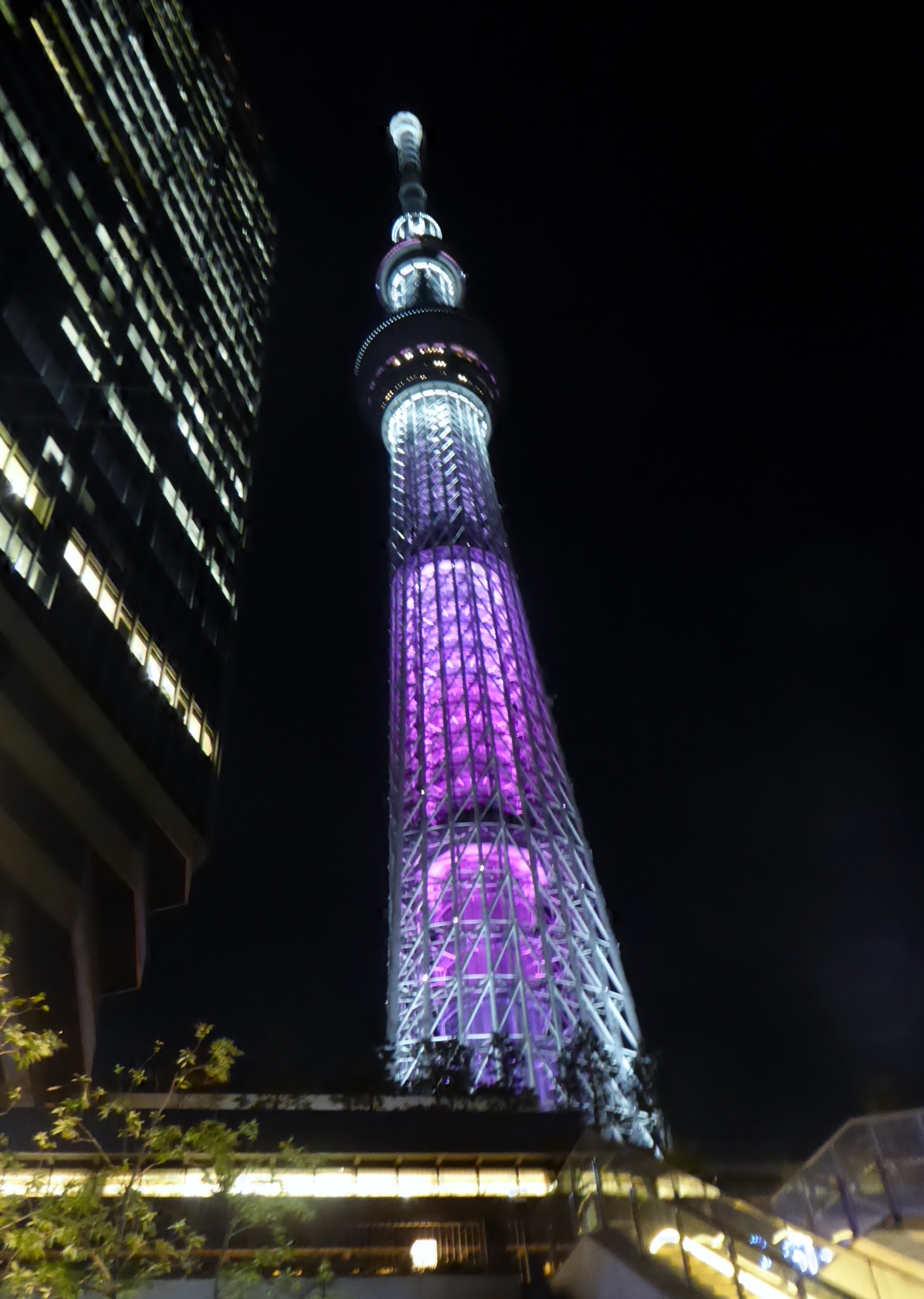 東京晴空塔（東京スカイツリー）夜景 — 634m 世界最高自立式電波塔